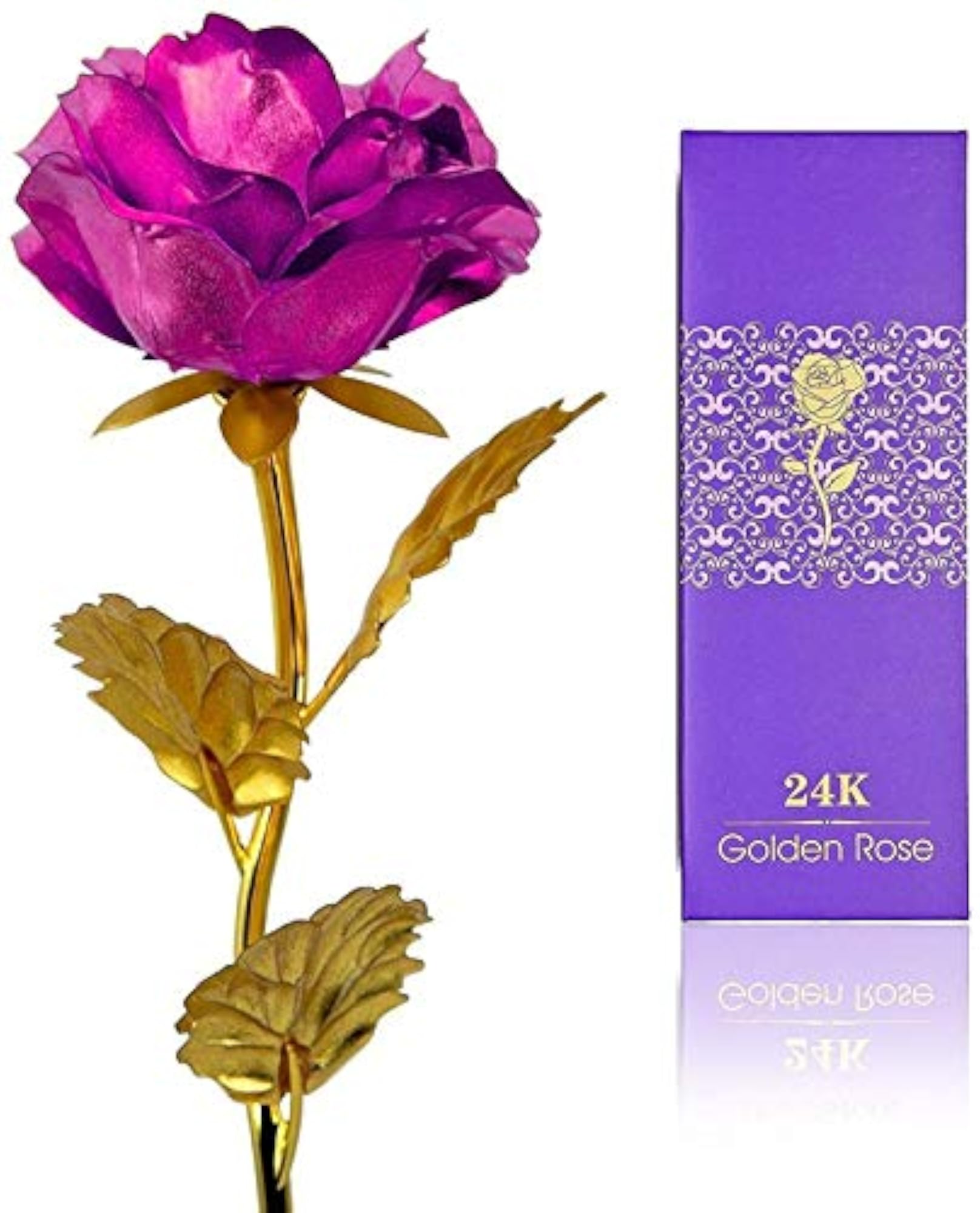 Artificial Rose Flower and Luxury Box
